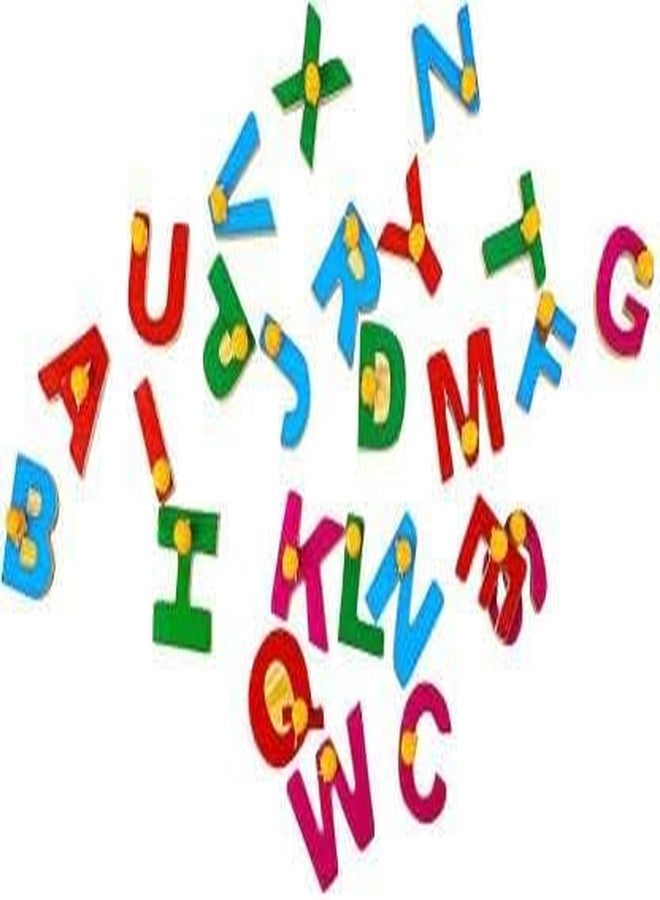 JAPSI Wooden Alphabet Puzzle Board with Pictures, Educational Learning Toy for Kids 3+ Years, A to Z Letters with Knobs - Image 2